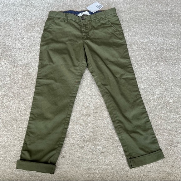 H&M Bottoms Hm Boys Green Cotton Chinos Pants Size 67y New Poshmark